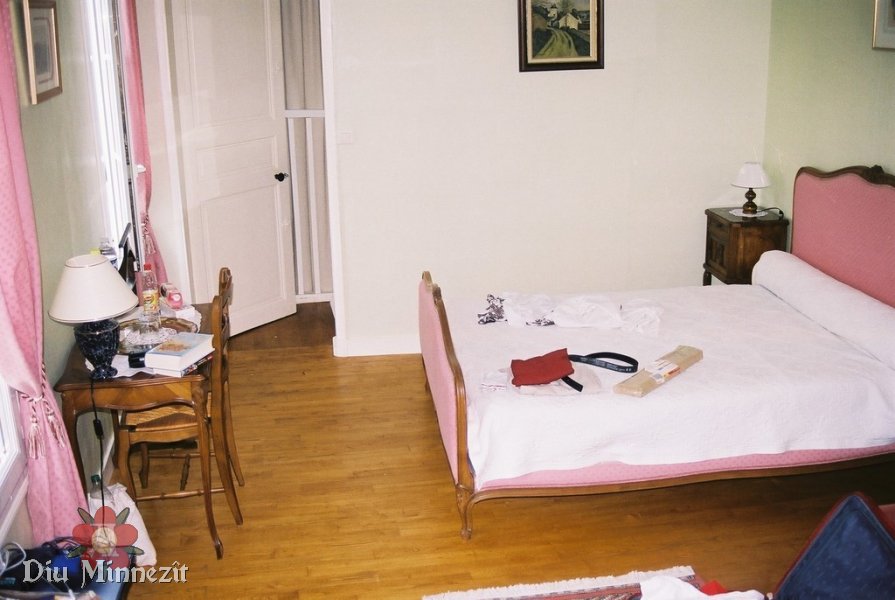 Blick in das schmucke Zimmer des kleinen Hotels in Langeais: wir haben uns sehr wohlgefhlt!