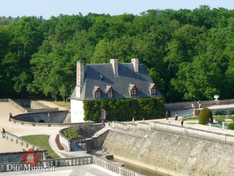 Blick auf das Gesindehaus von Schloss Chenonceau