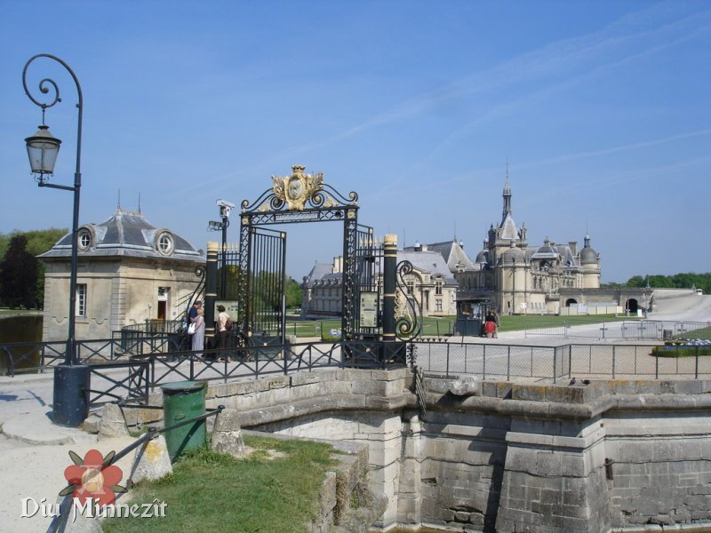 Schloss Chantilly, Heimat der berühmten Pferdezucht, bei Paris, in der Nähe des Heimatortes von Myriam