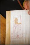 Spätmittelalterlicher Holzschnitt für Druckarbeiten