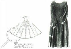 Fund No. 41 aus Herjolfness, Grnland (Mnnerkittel, illustriert Faltenwurf)