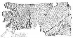 Pontifikalhandschuhe Peters von Courpalay, datiert auf ca. 1334, derzeit im Muse de Cluny, Paris.