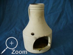 Keramikge mit ffnung, vermutlich Windlicht