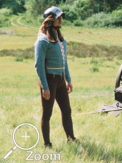 Wams aus indigogef�rbtem Leinen