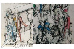 Filzkappen im Wolfegger Hausbuch um 1475-80