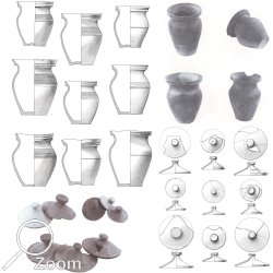 Funde von Tpfen und Deckeln aus Bad Windsheim