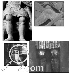 Oben: deutsche und franzsische Kniebuckeltypen. Unten: deutscher, gegrateter Typus