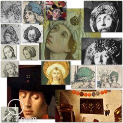 Verschiedene Agraffen-bzw. Broschendarstellungen, sp�tes 15tes Jhd.