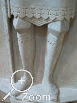 Detail der Grabplatte von Katzenelnbogen, Erberbach im Rheingau