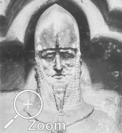 Freiburg, Mnster, Grabplatte des Herzogs Berthold von Zhringen, 1350