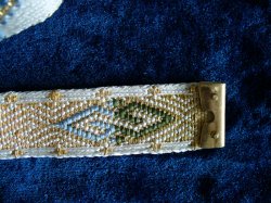 Endbeschlag und Detail des Musters