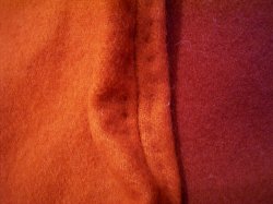 Detail des Tuches und der Nhte